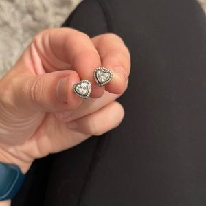 Pandora heart earrings